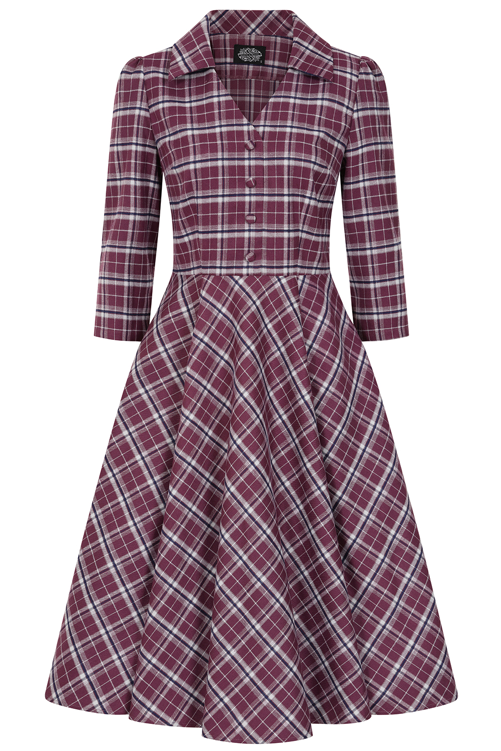 Lowe Tartan Swing Dress in Extended Sizing